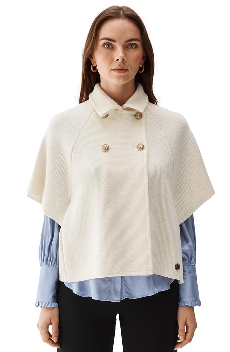 Busnel GERTRUDE CAPE Jakke Off-White - chrismoa.no