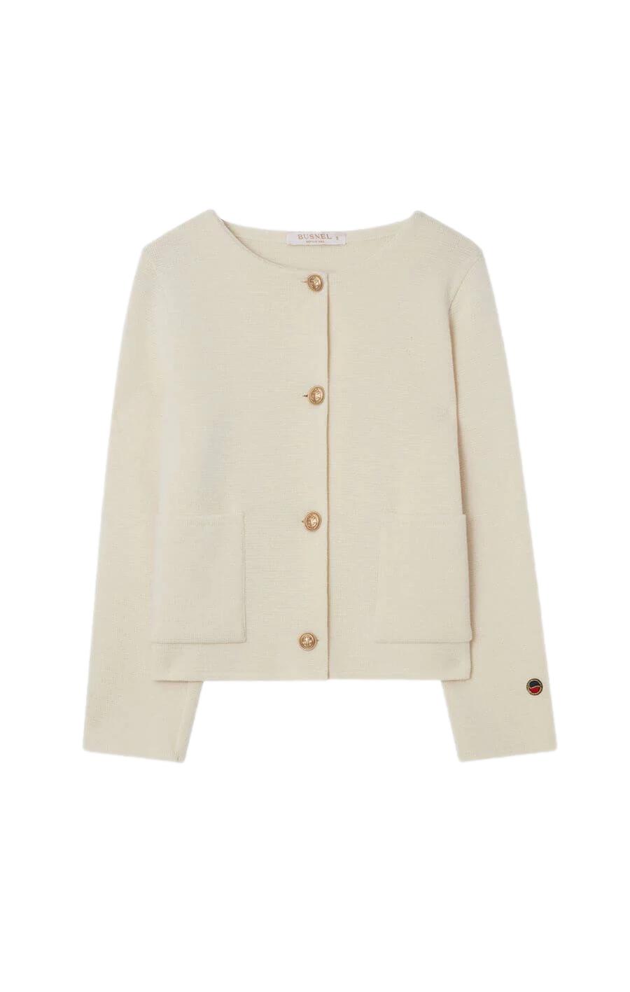 Busnel MACEY JACKET Genser Off-White - chrismoa.no
