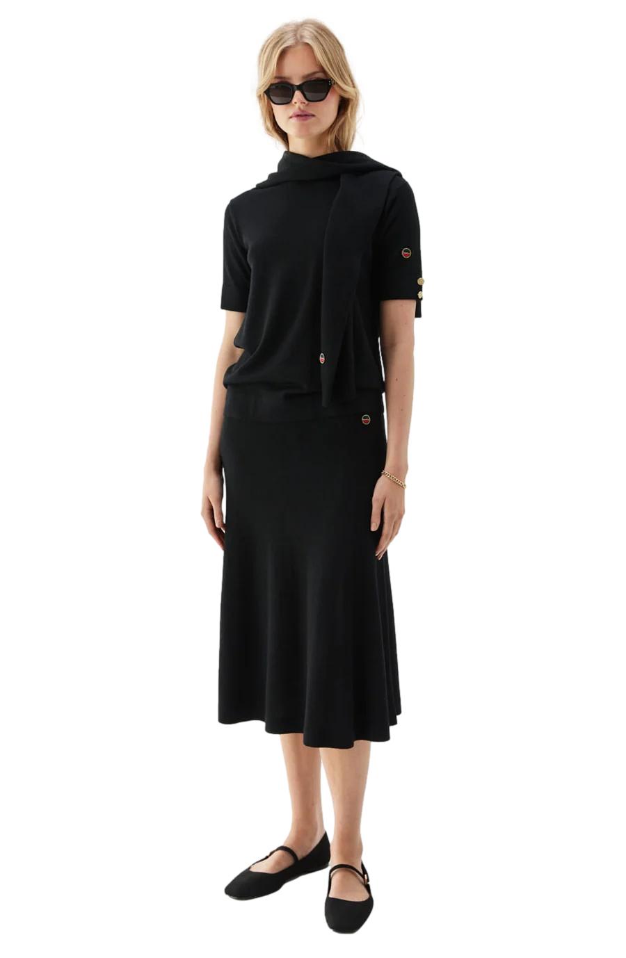 Busnel Maja Solid Skirt Skjørt Sort - chrismoa.no