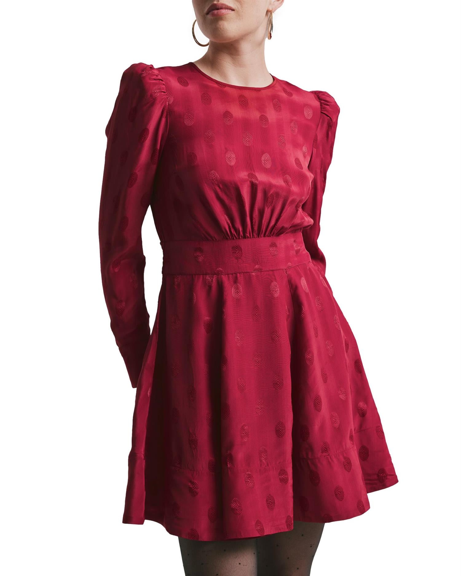 By TiMo Viscose Mini Dress Kjole Rød - chrismoa.no