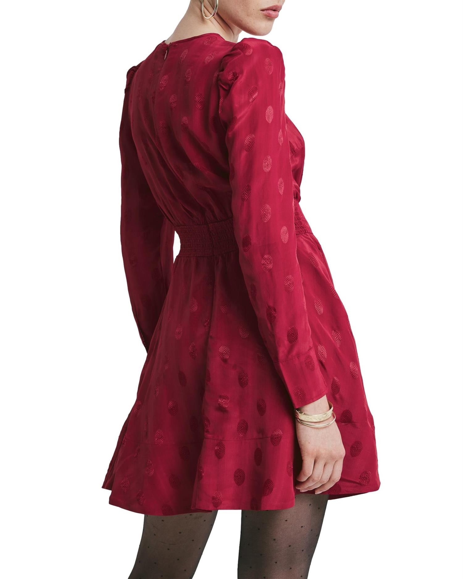 By TiMo Viscose Mini Dress Kjole Rød - chrismoa.no