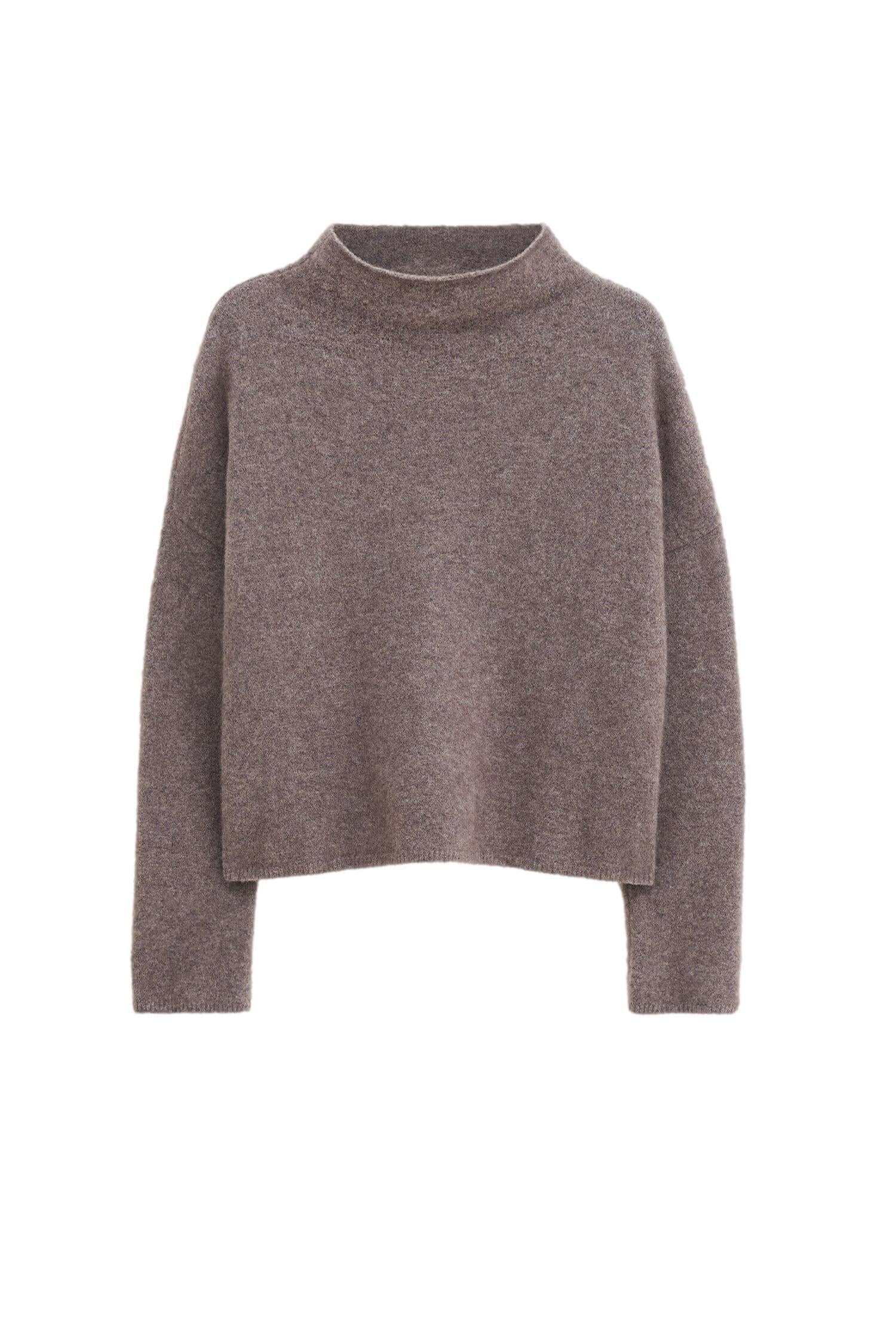 Filippa K Mika Yak Funnelneck Sweater Genser Brun - chrismoa.no