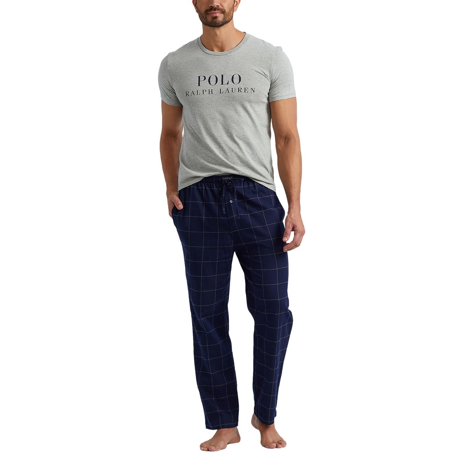 Polo Ralph Lauren Cotton flannel pajama pant Pysj Mørkeblå