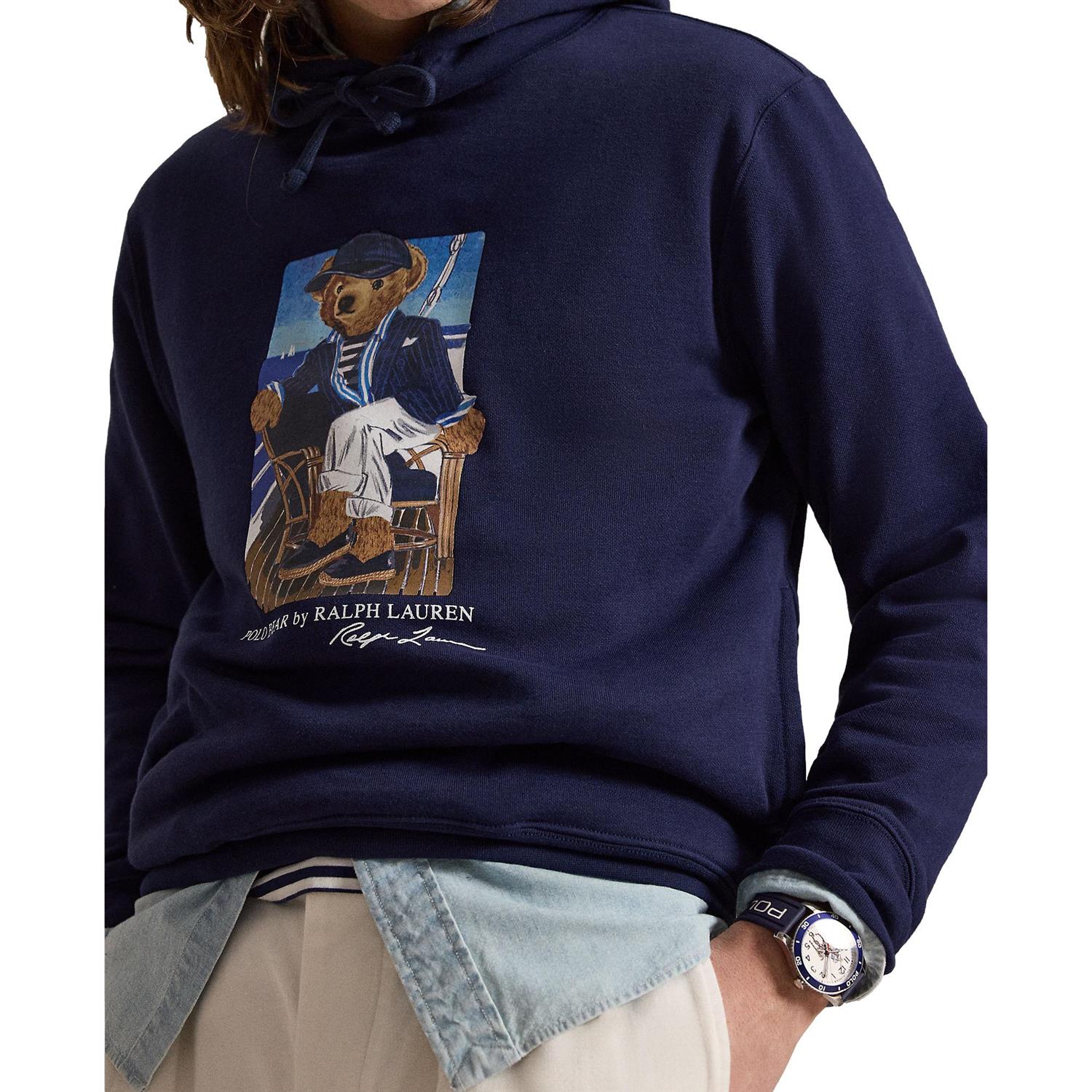 Polo Ralph Lauren Polo Bear fleece hoodie Genser Marine