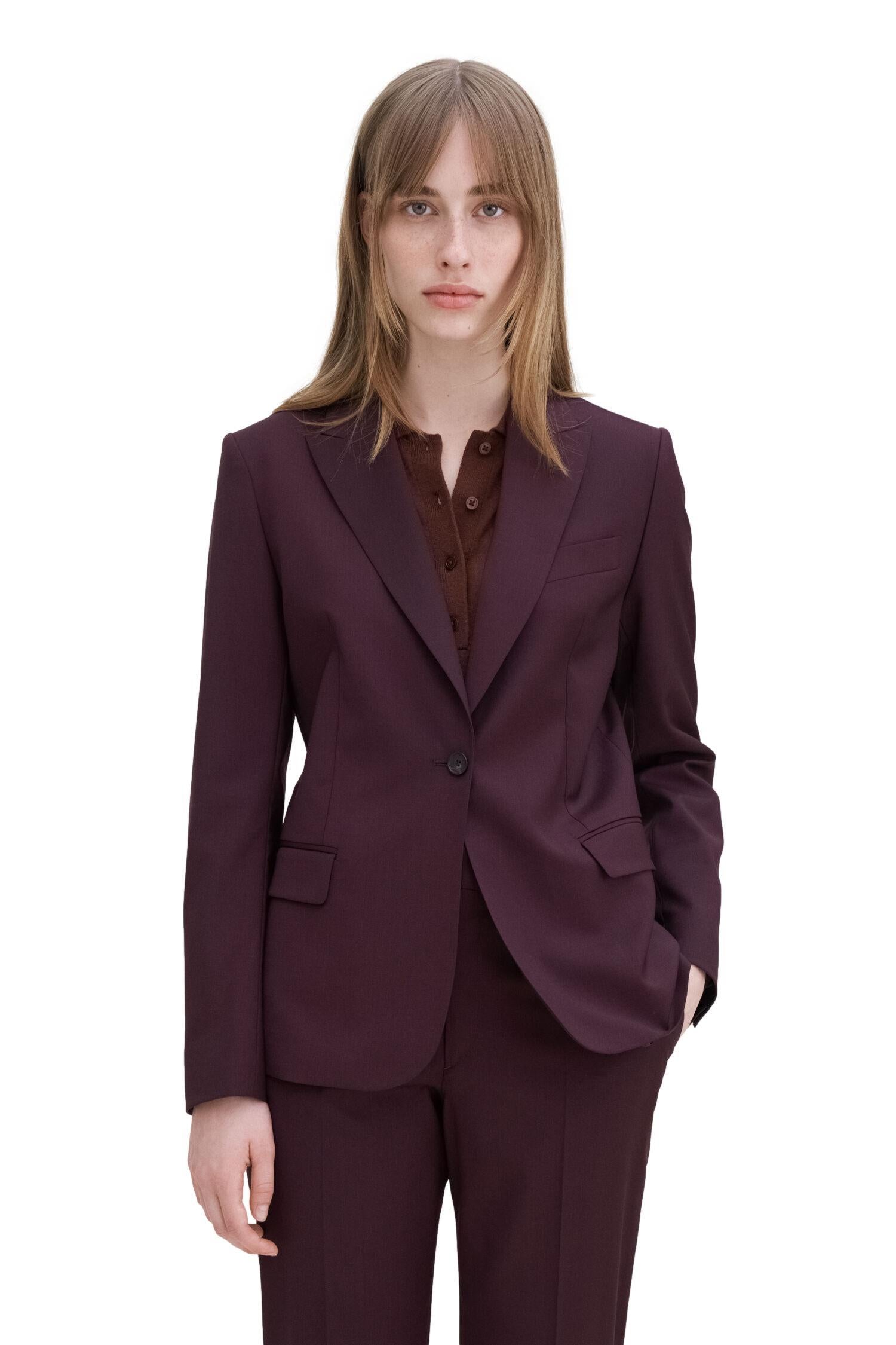 Filippa K Sasha Cool Wool Blazer Dressjakke Burgunder - chrismoa.no