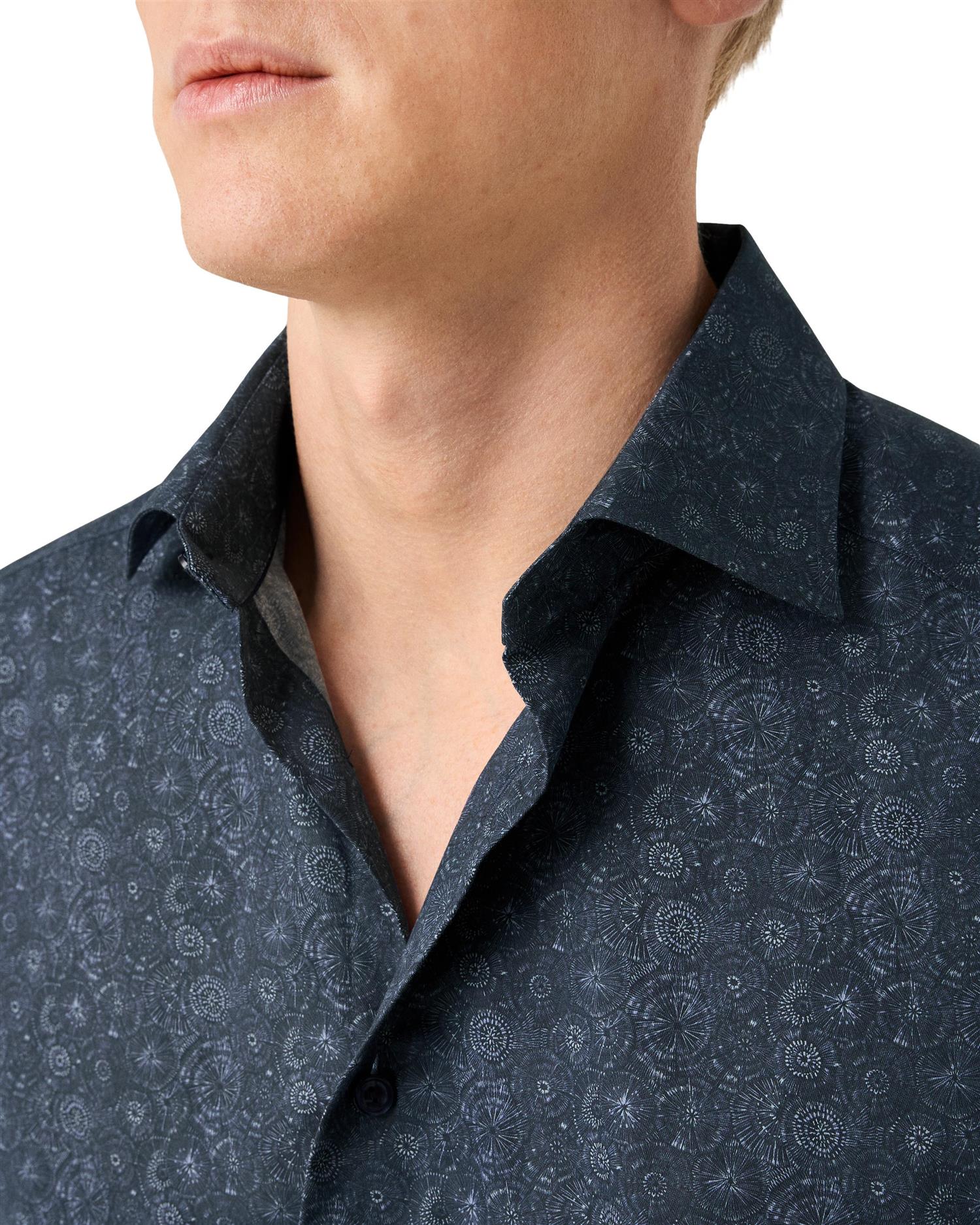 Eton Motif Signature Twill Shirt Contemporary Fit Skjorte Mønster - chrismoa.no