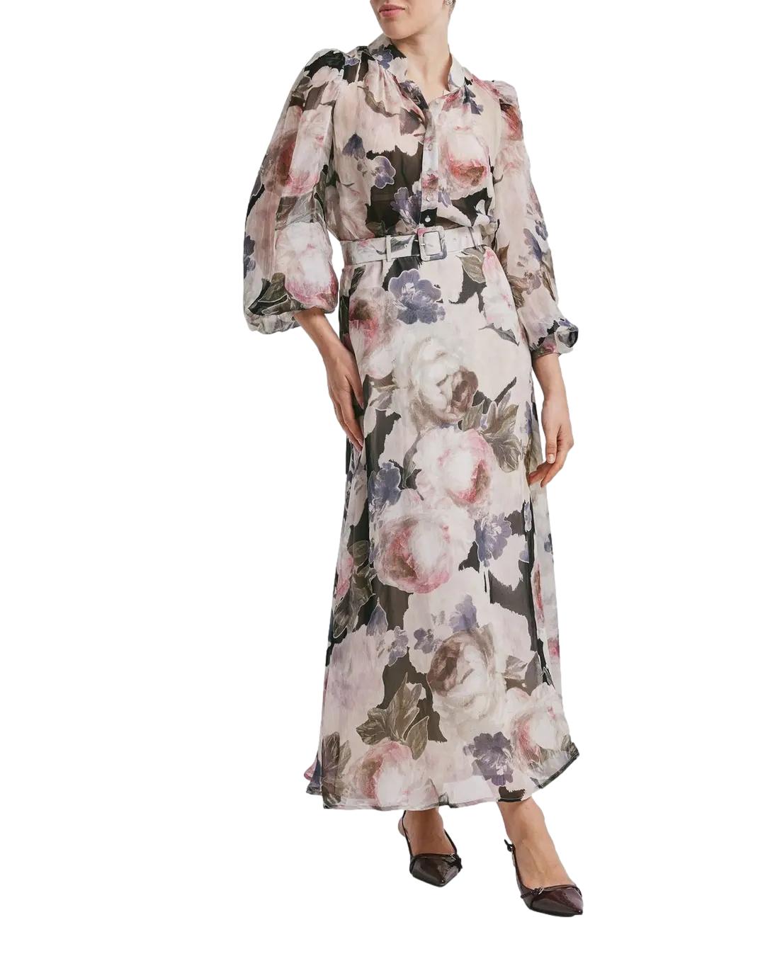 By TiMo Organza Blouse Bluse Blomster