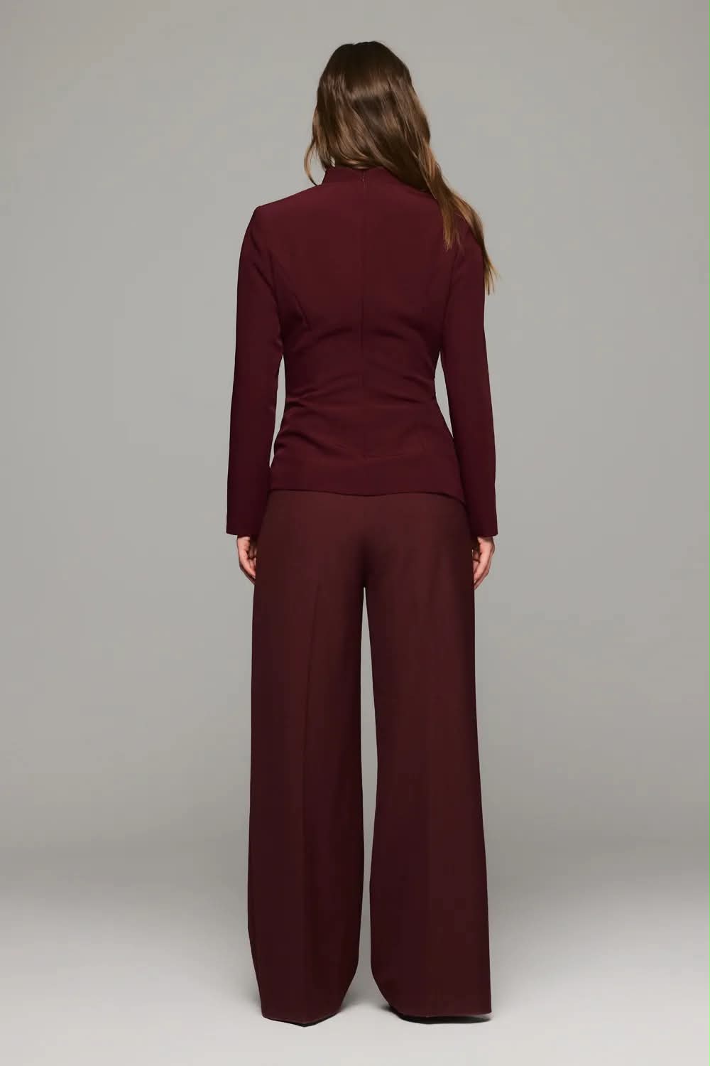 HIIL STUDIO Charlotte top Bluse Burgunder