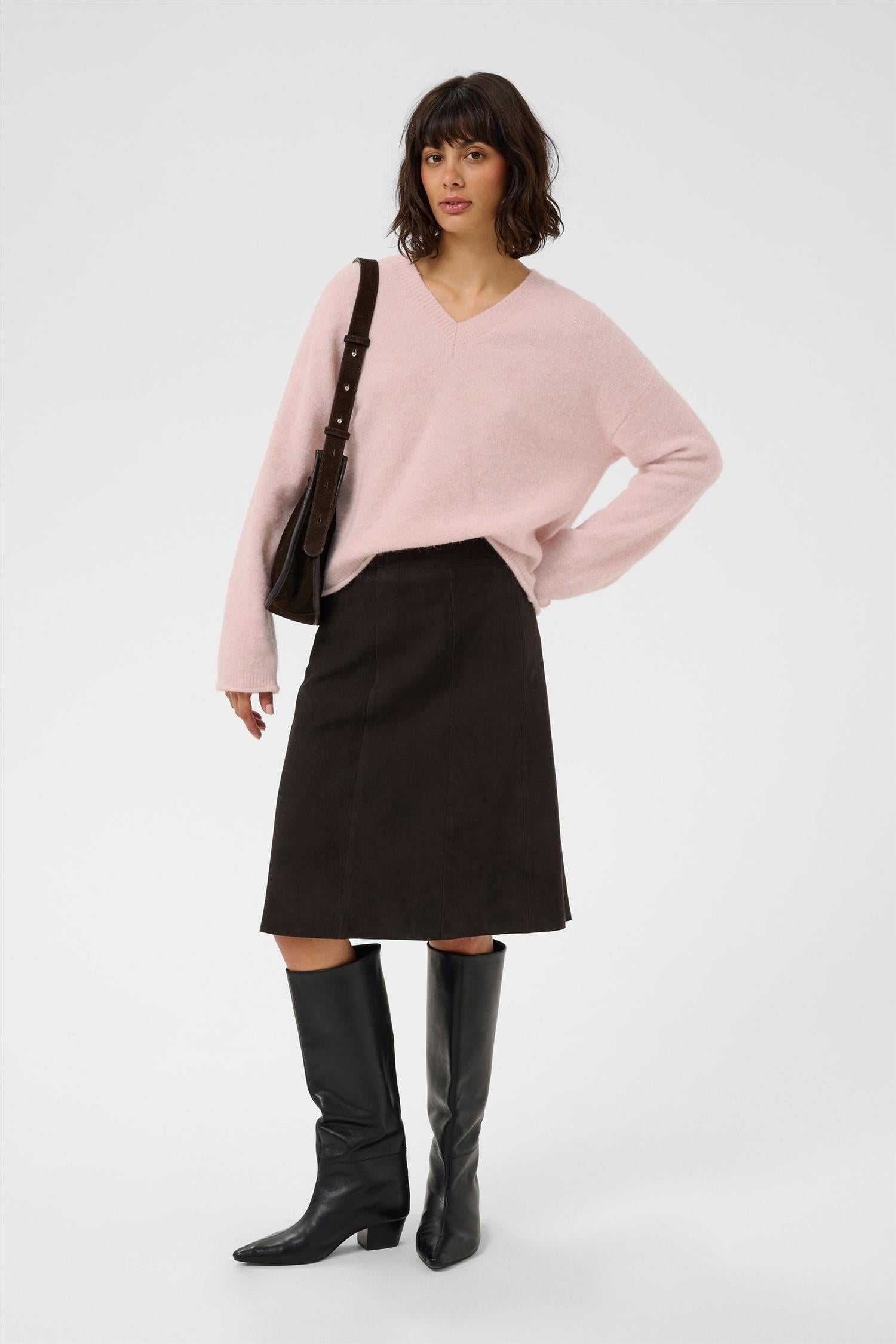 Part Two Chanillapw Pullover Genser Light Pink Melange