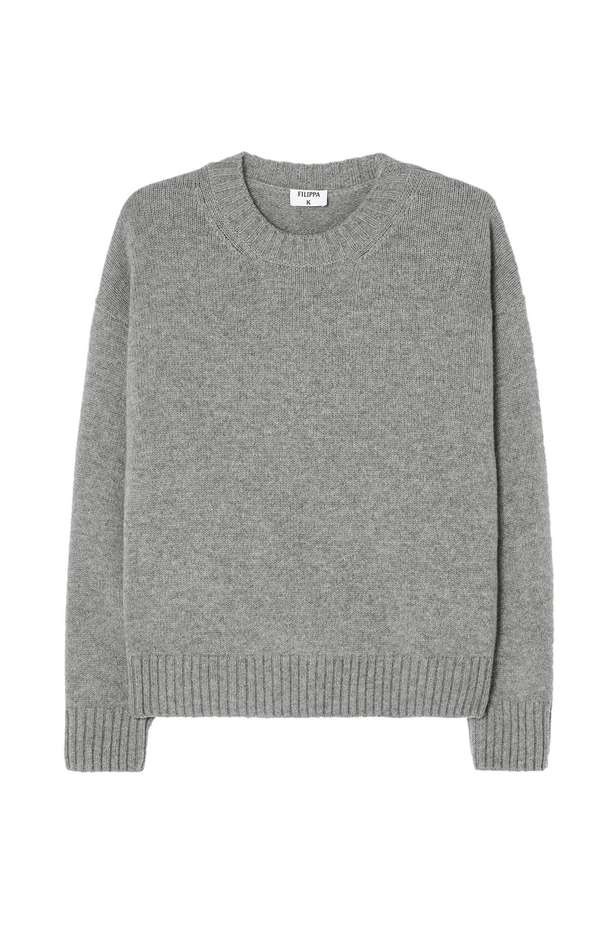 Filippa K Wool Cashmere Sweater Genser Grå