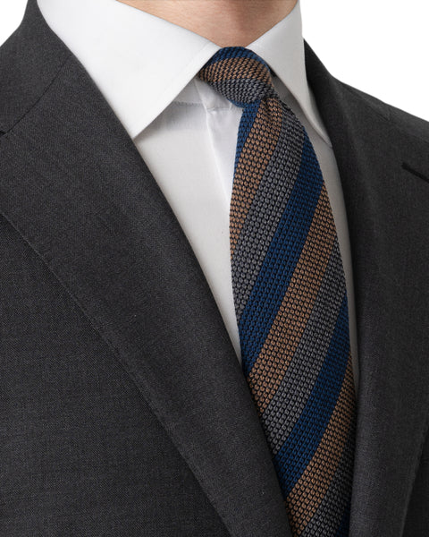 Eton Silk Wool Grenadine Tie Slips Multi Colour