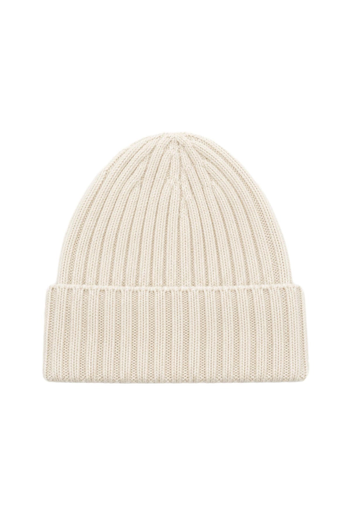 Filippa K Wool Cashmere Rib Hat Lue Kremfarget