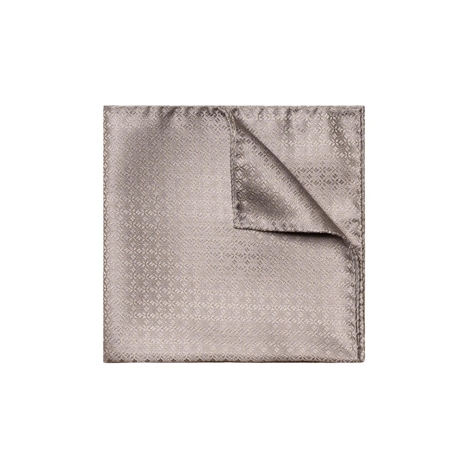 Eton Light Grey Pocket Square Tørkle Grå - chrismoa.no