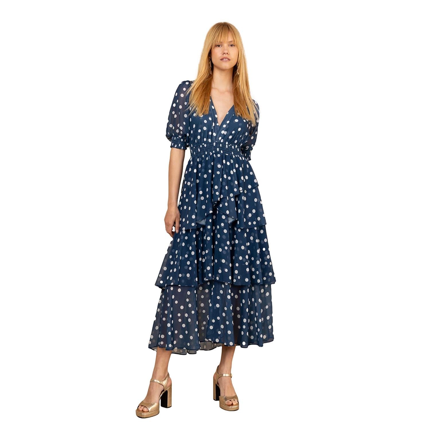Hale Bob Kiera Dress Kjole Marine