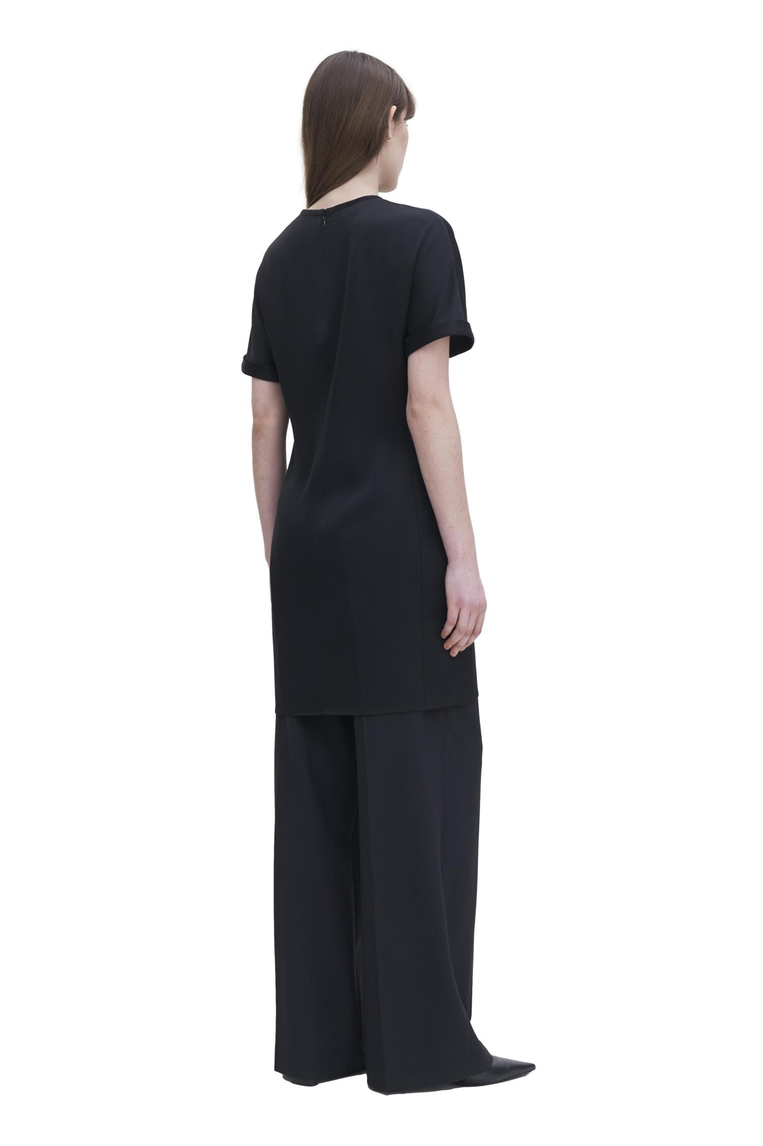Filippa K Batwing Short Sleeve Dress Kjole Sort
