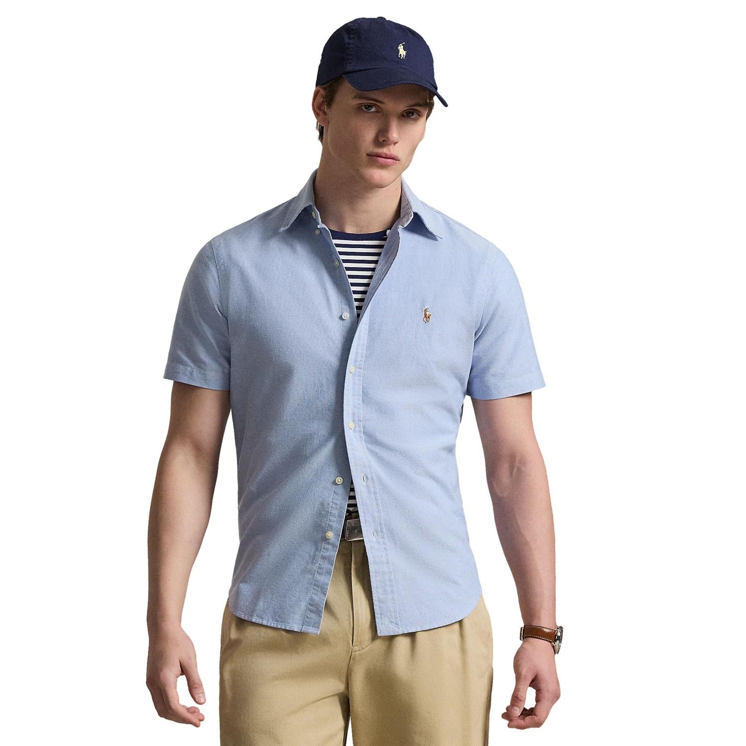 Polo Ralph Lauren Custom fit Oxford shirt Skjorte Lyseblå - chrismoa.no