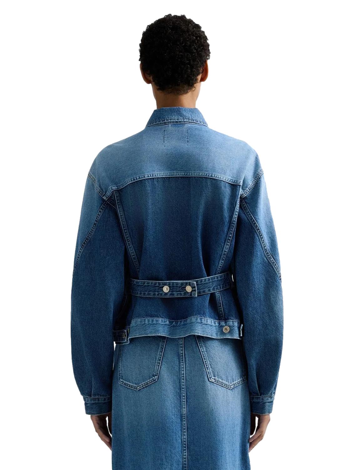 Replay Two-Tone Denim Relaxed-Fit Jacket Jakke Denim - chrismoa.no