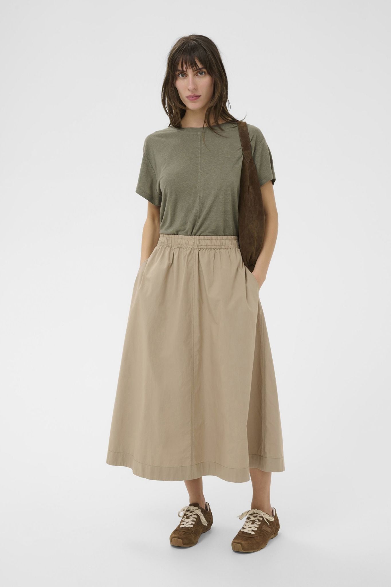 Part Two Asminapw Sk Skjørt Silver Mink - chrismoa.no