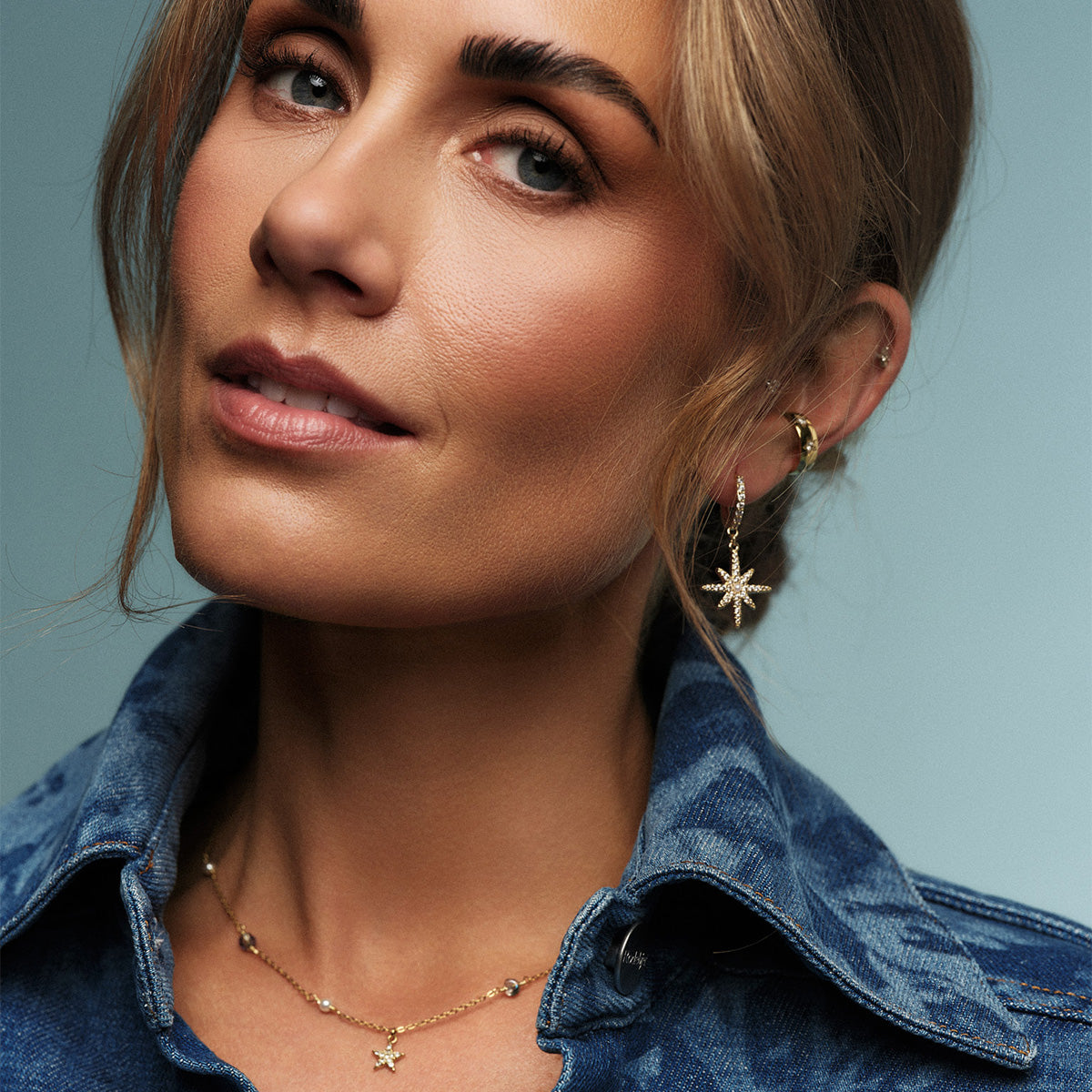 Tone Damli Stella Hoops Øredobber