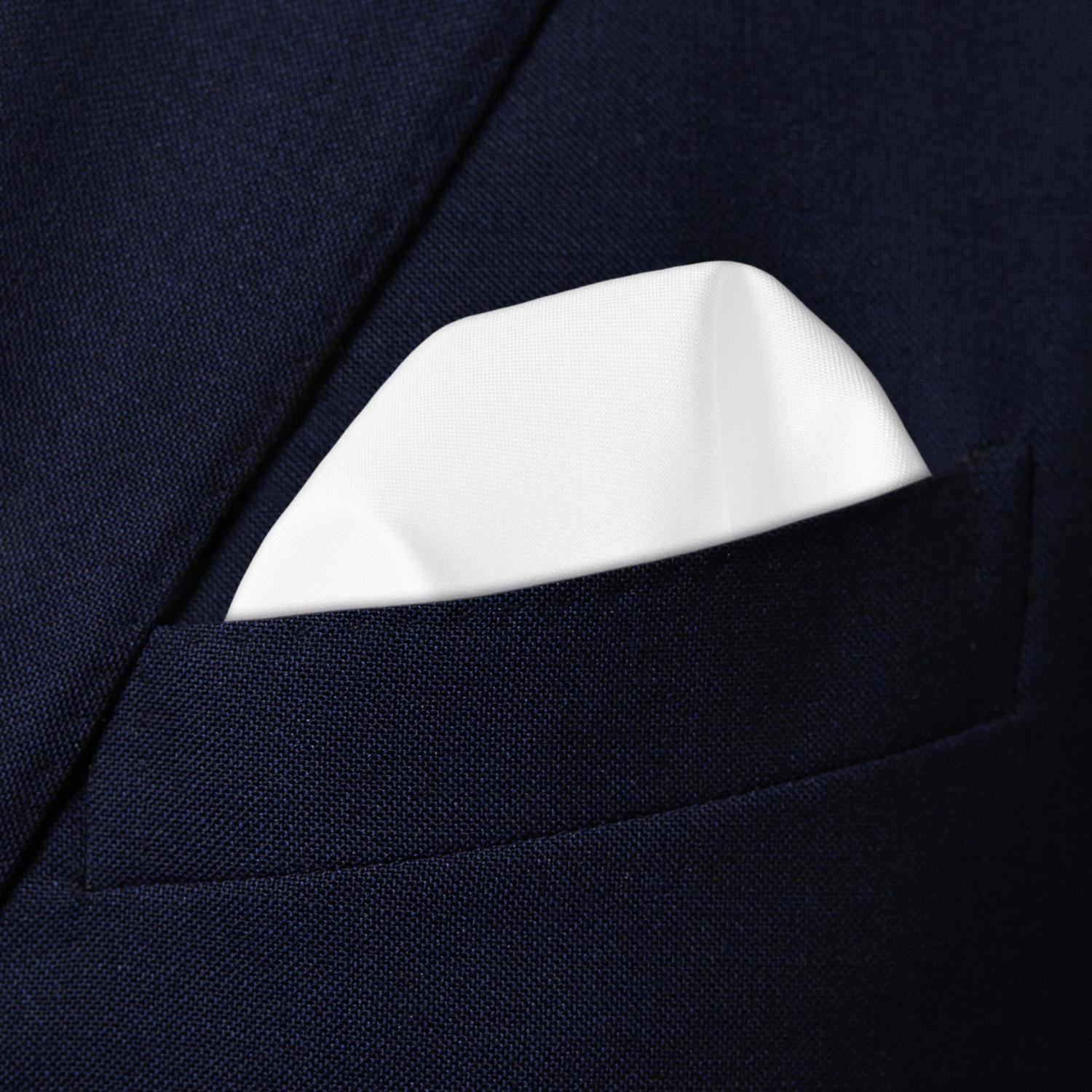 Eton Eton Pocket Square Cotton Tørkle Hvit - chrismoa.no