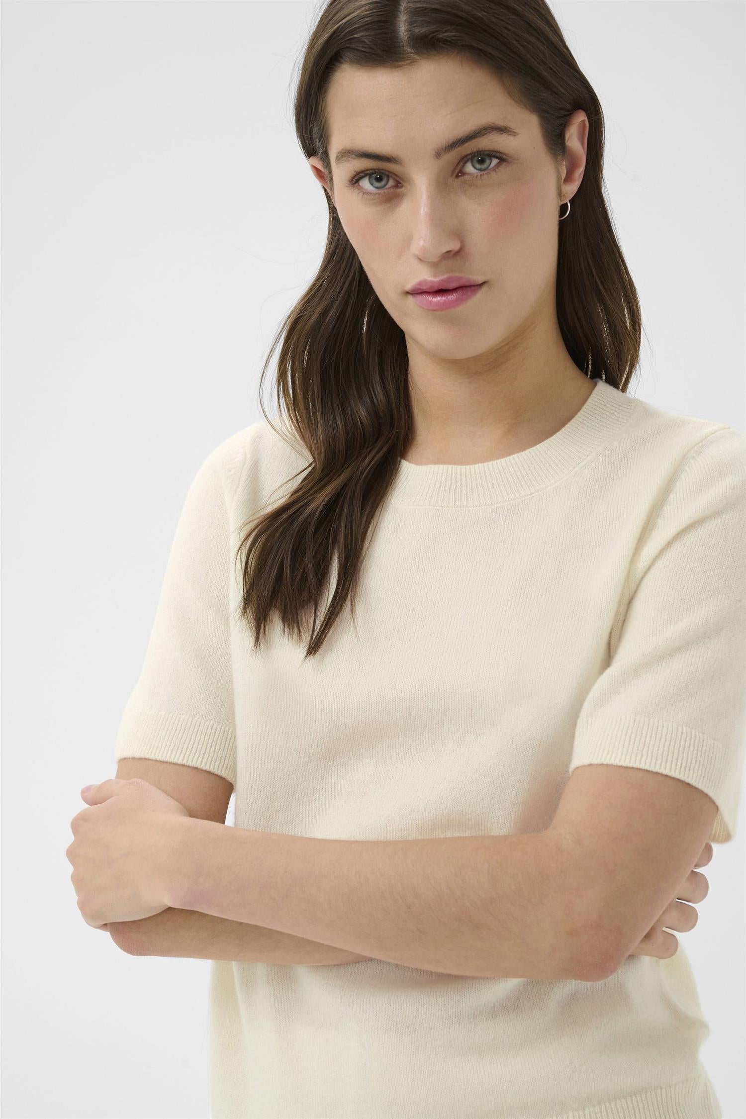 Part Two Everlottapw Pullover Genser Whisper White