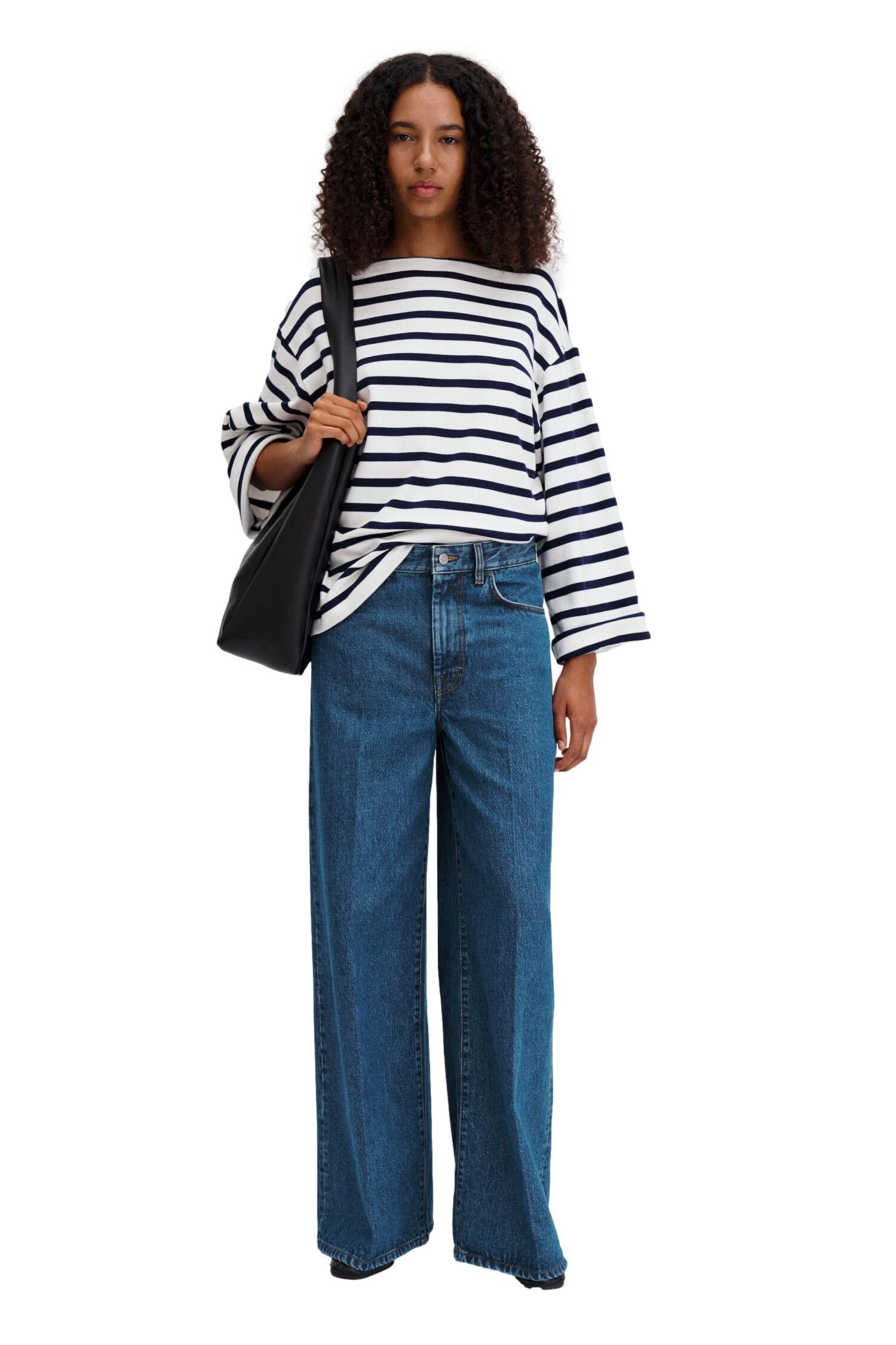 Filippa K Cotton Mariner Top Genser Striper - chrismoa.no