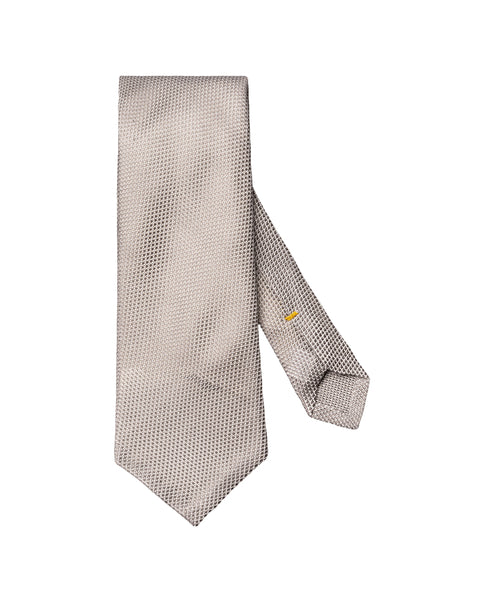 Eton Grenadine Silk Tie Slips Lysegrå - chrismoa.no