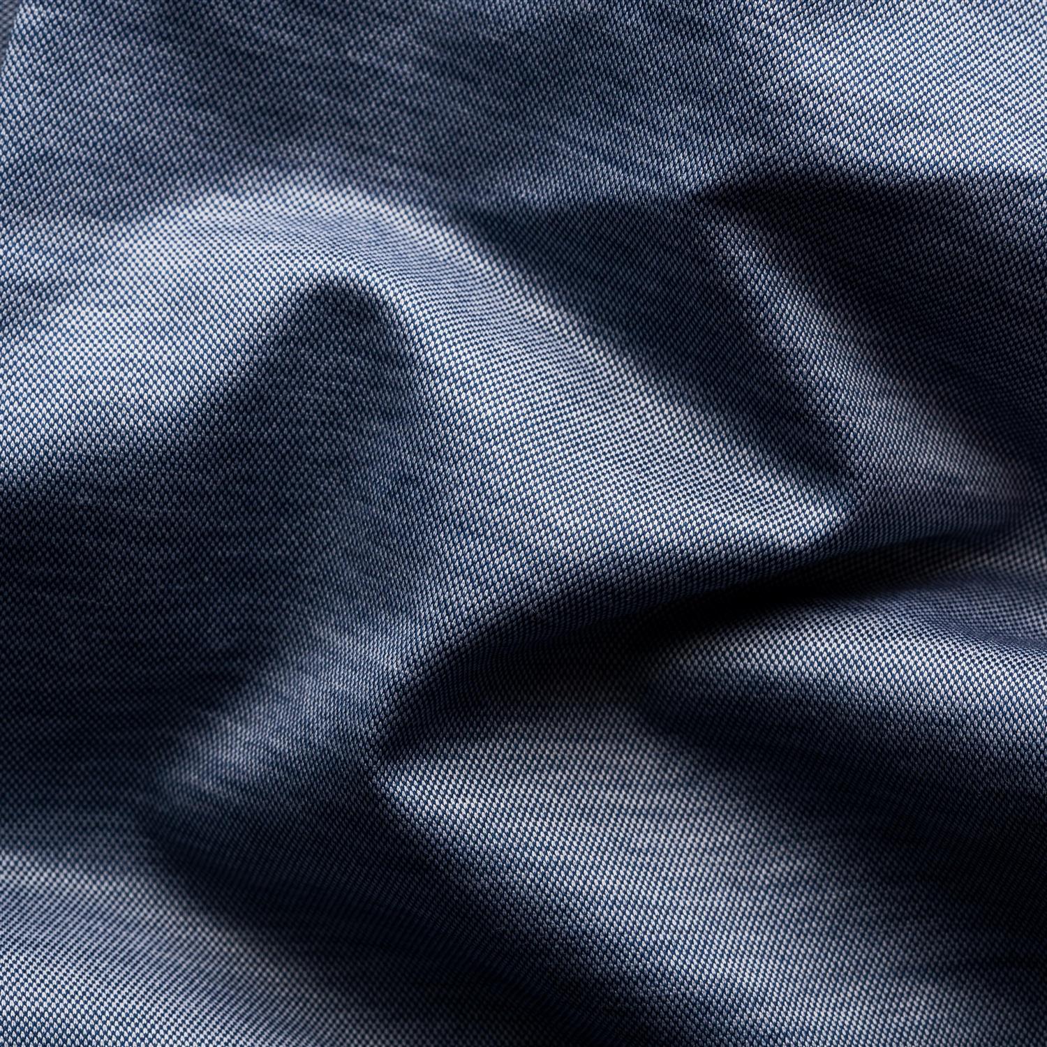 Eton Filo di Scozia Oxford Shirt Slim Fit Skjorte Mørk Blå Melert - chrismoa.no