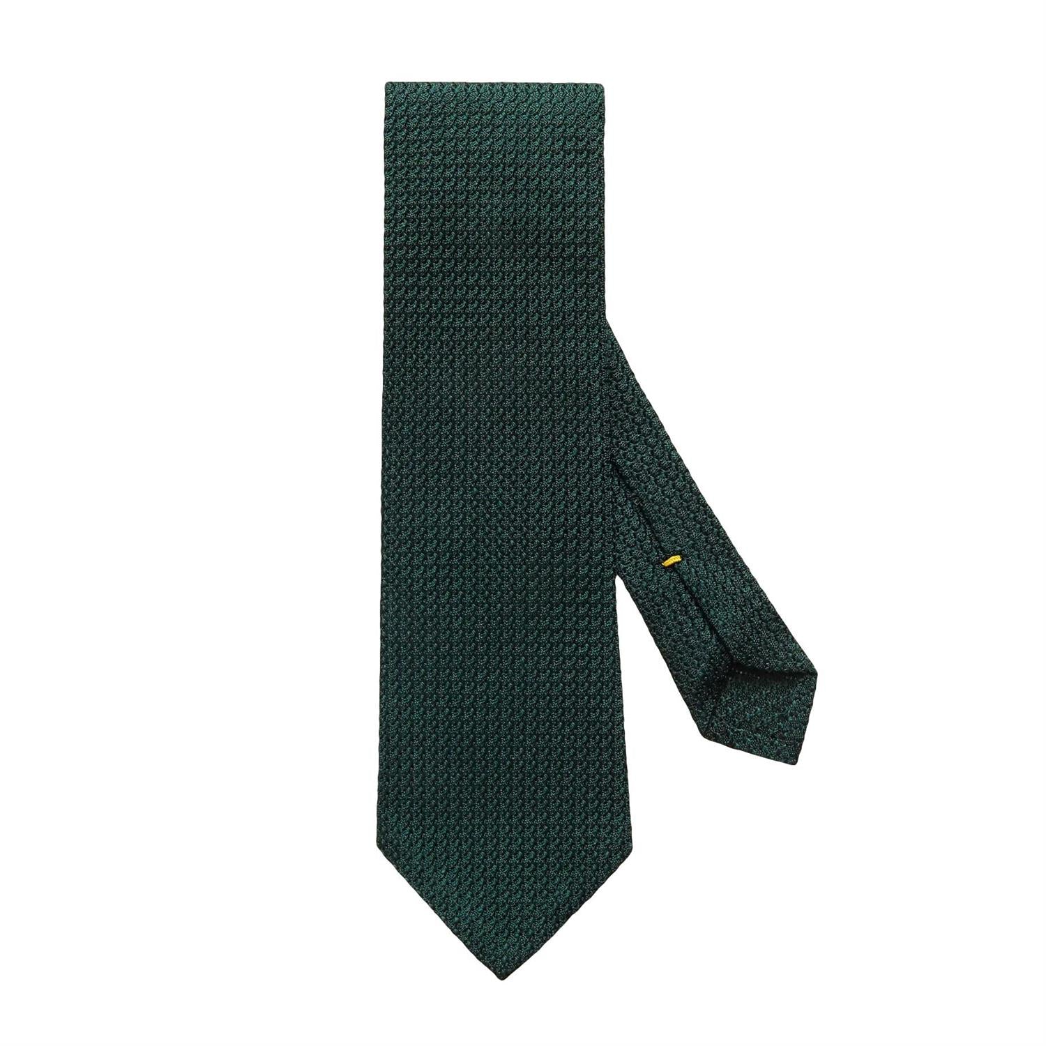 Grønt Eton Grenadine slips av silke med elegant, smal design for formelle anledninger.