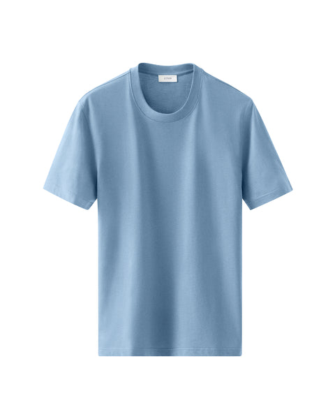 Eton Single Jersey Supima Cotton T-Shirt T-Shirt Lyseblå - chrismoa.no