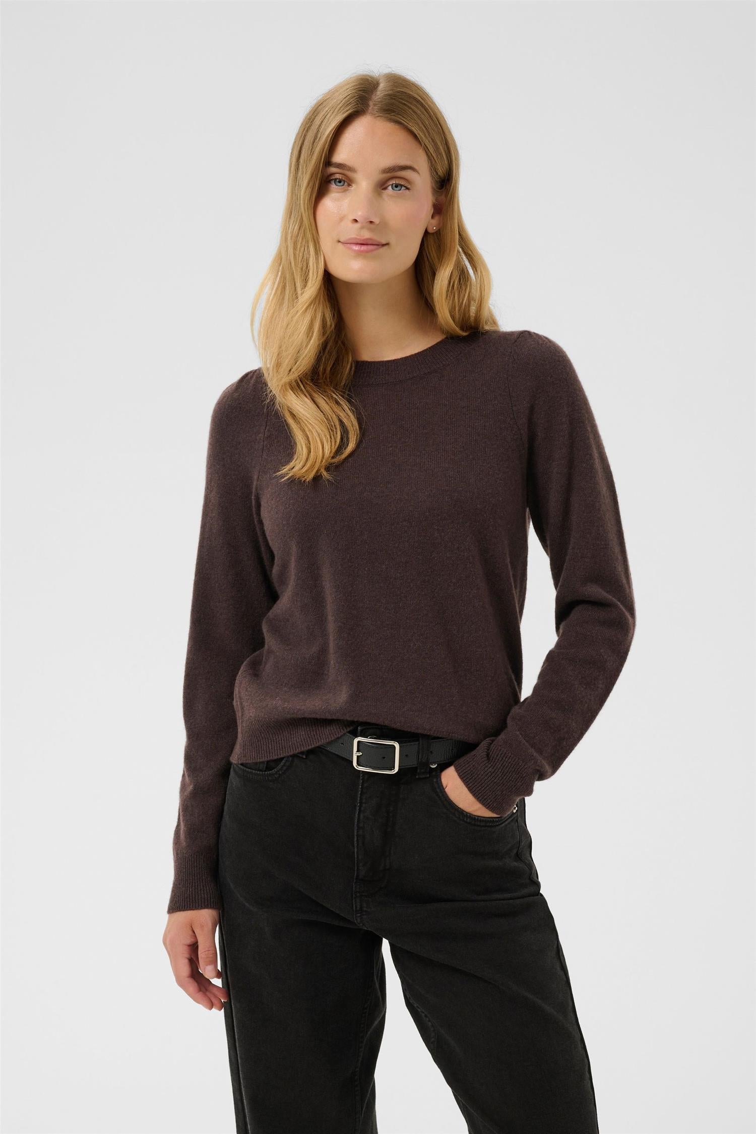 Part Two Evinapw Pullover Genser Mole' Melange