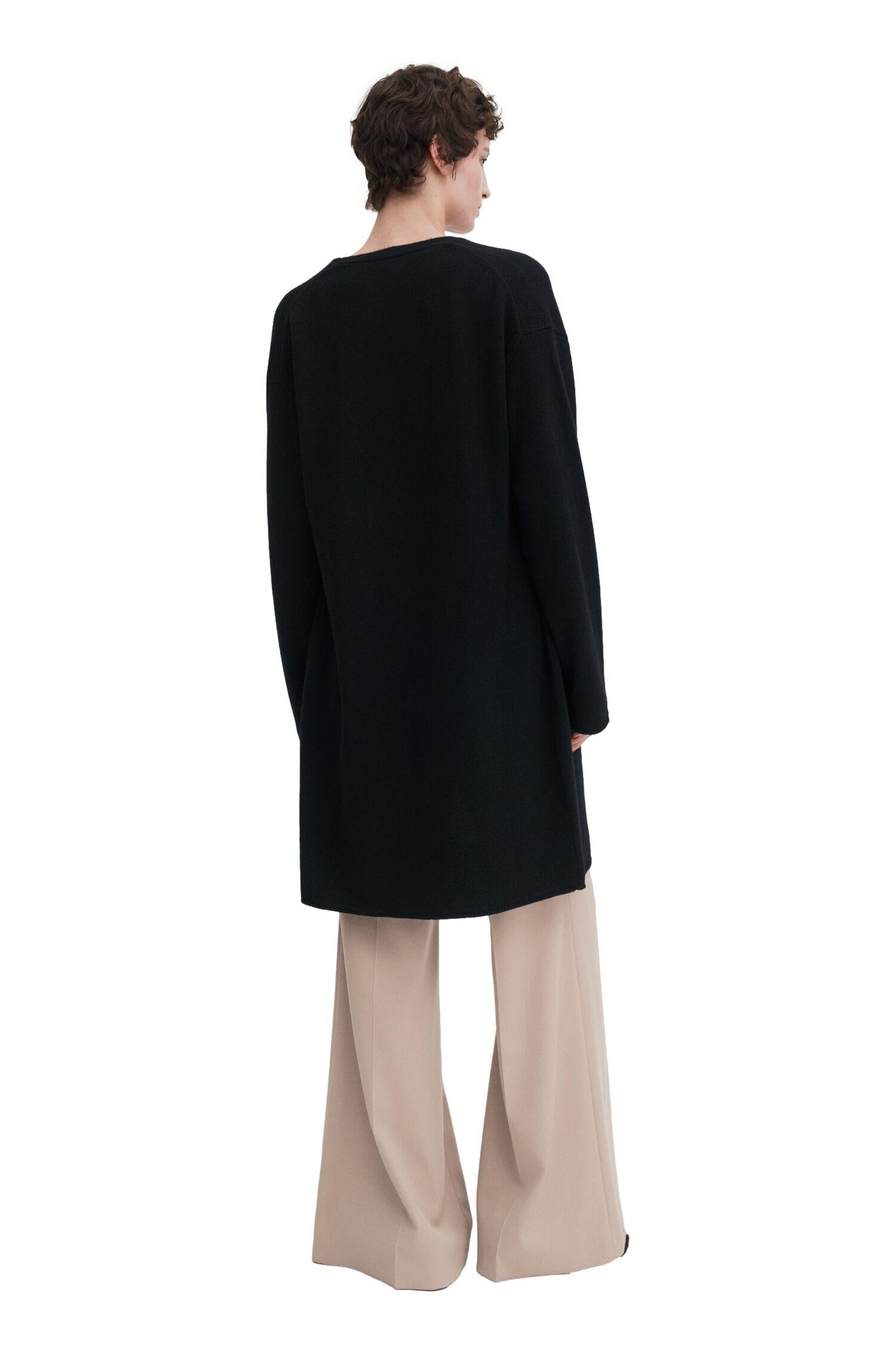 Filippa K Wool Cashmere Long Cardigan Genser Sort