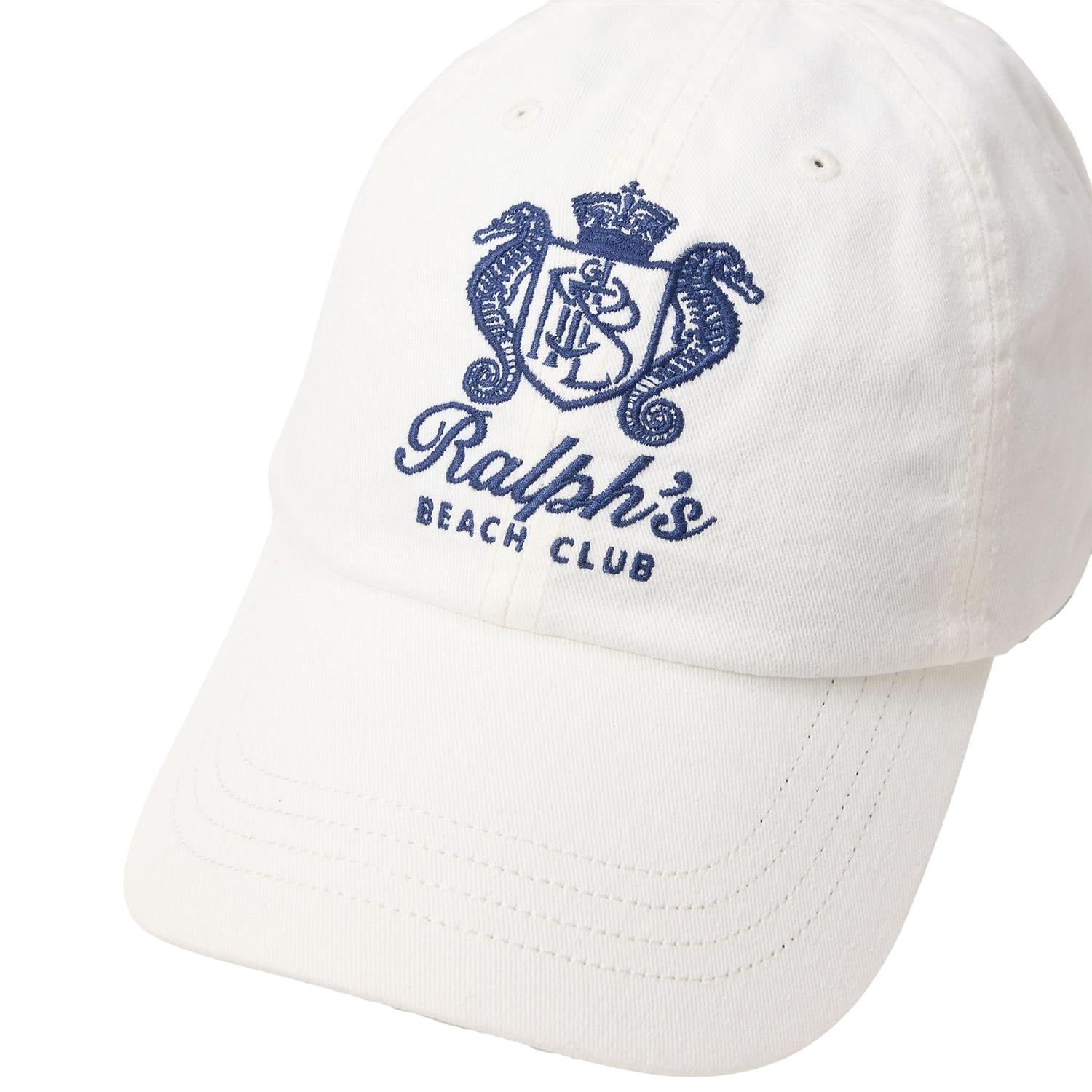 Polo Ralph Lauren Ralph’s Beach Club Twill Ball Cap Caps Hvit - chrismoa.no