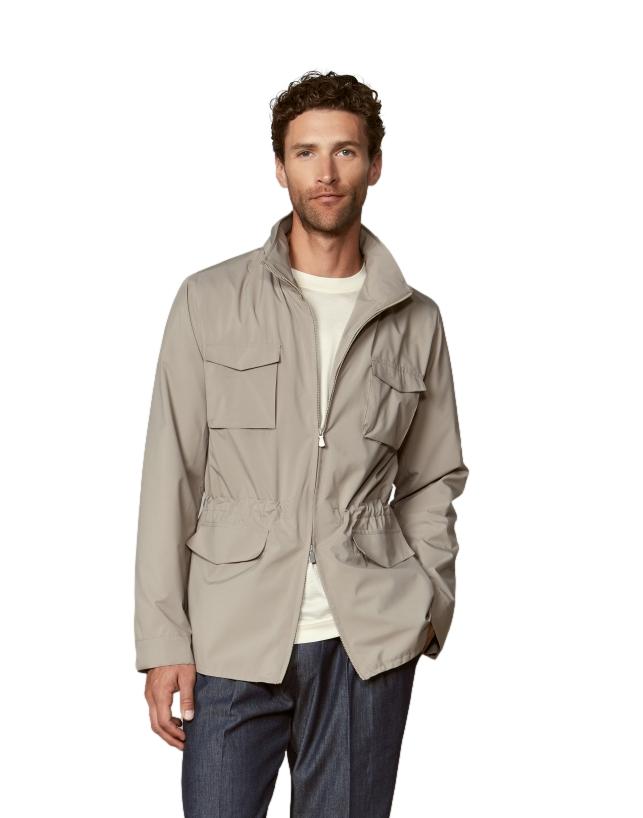 Gran Sasso Giubbino M/L Zip Jakke Beige
