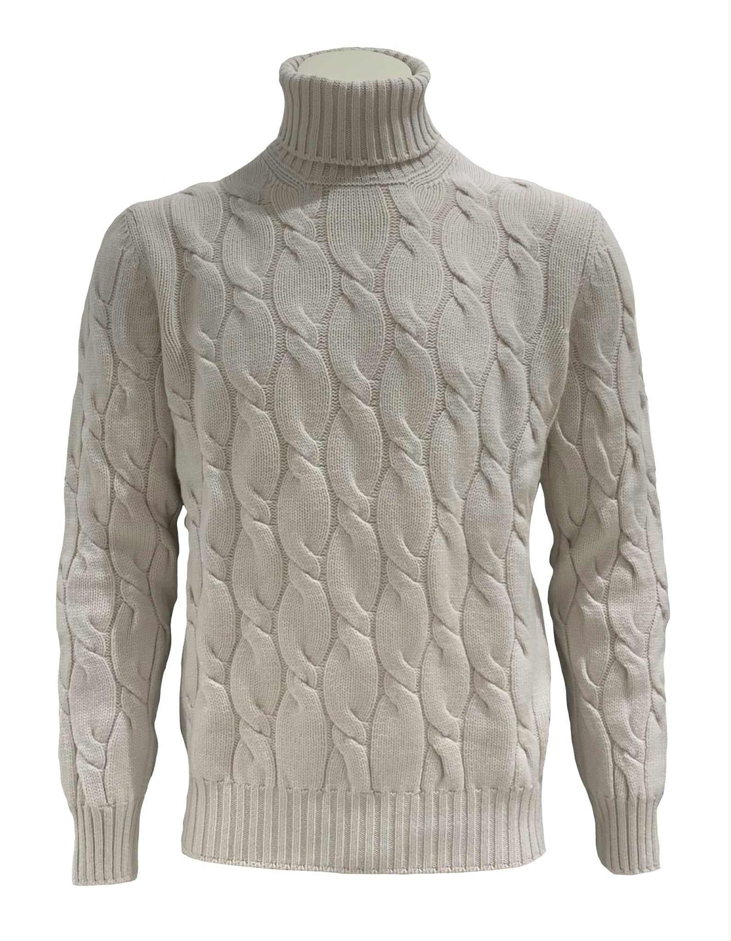 Gran Sasso Turtle Neck Genser Lys-Beige - chrismoa.no