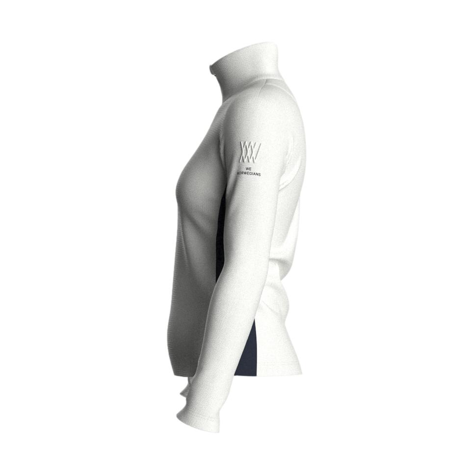 We Norwegians Voss 1/4 Zip women Genser Off-White