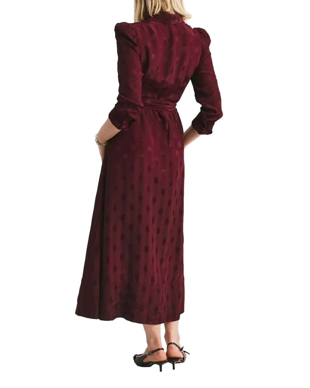 By TiMo Viscose Shirt Dress Kjole Burgunder