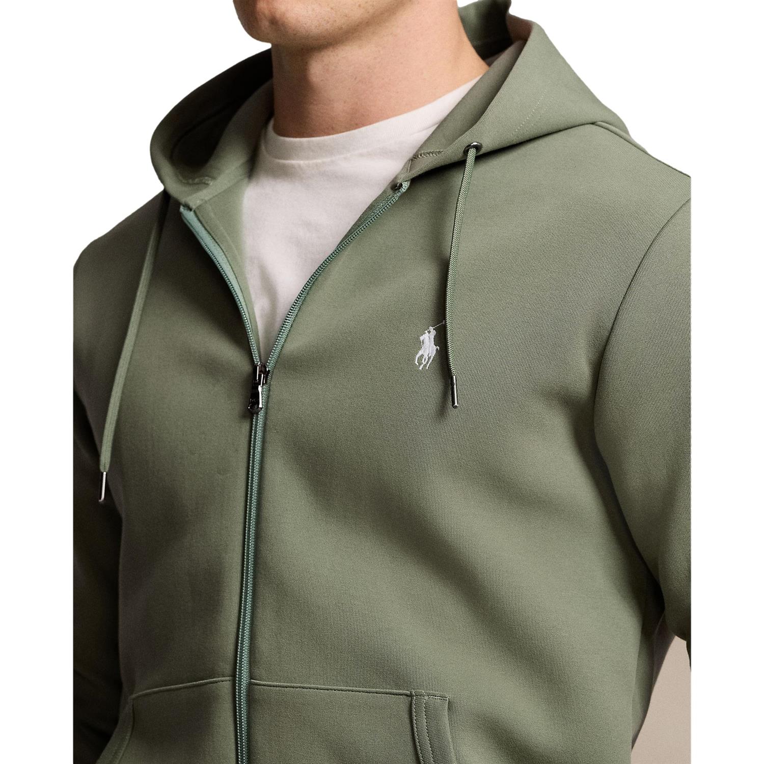 Polo Ralph Lauren Double-Knit Full-zip Hoodie Genser Grønn - chrismoa.no