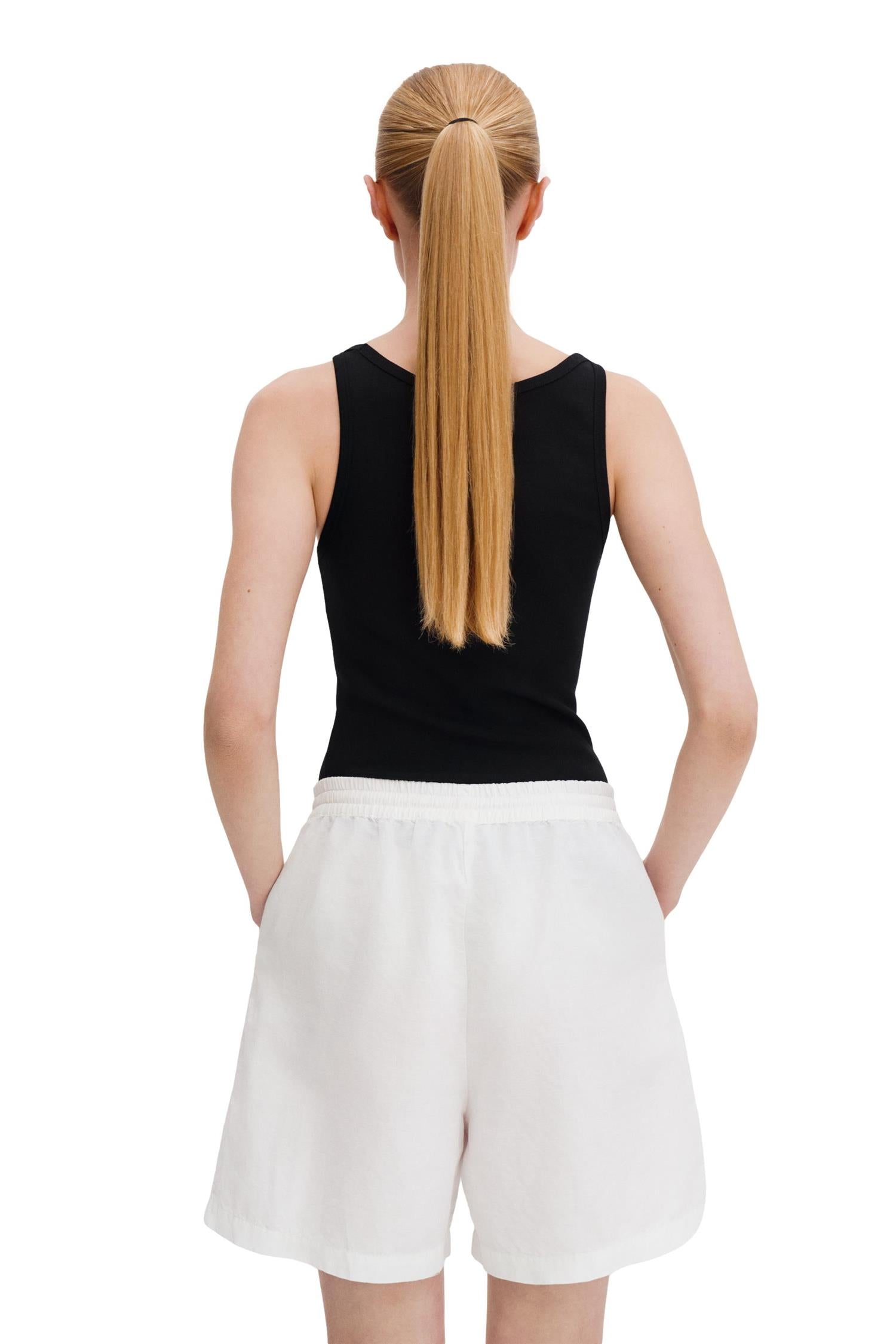 Filippa K Jessa Linen Shorts Shorts Hvit - chrismoa.no
