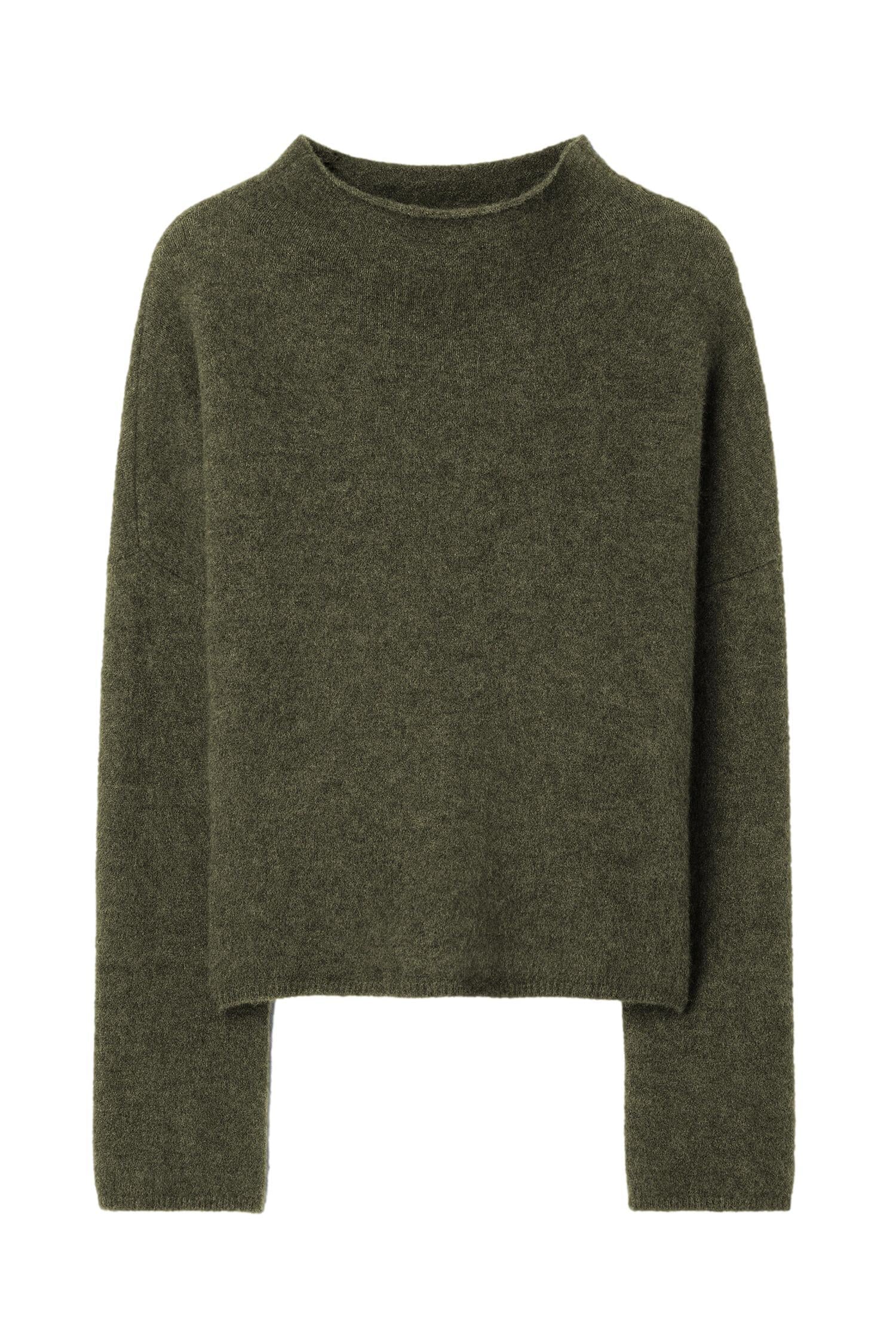 Filippa K Mika Yak Funnelneck Sweater Genser Grønn - chrismoa.no