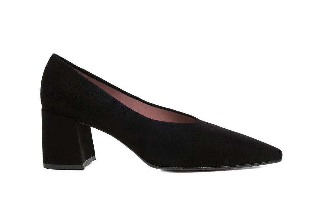 Flattered Angela Suede Black Sko Sort - chrismoa.no