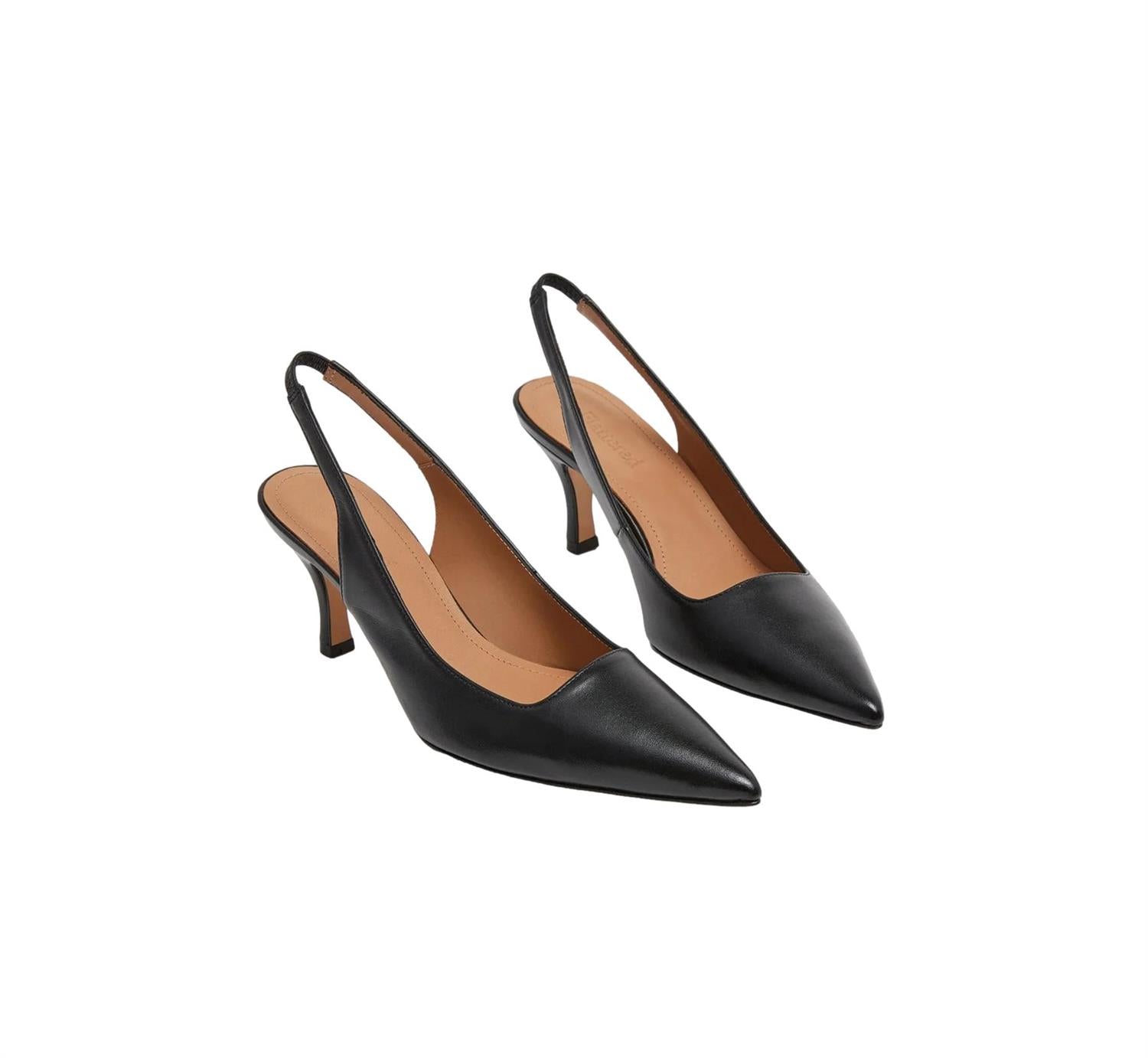 Flattered Franchesca Leather Black Sko Sort - chrismoa.no
