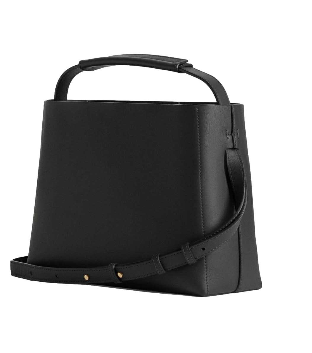 Flattered Hedda Grande Handbag Leather Black Veske Sort - chrismoa.no
