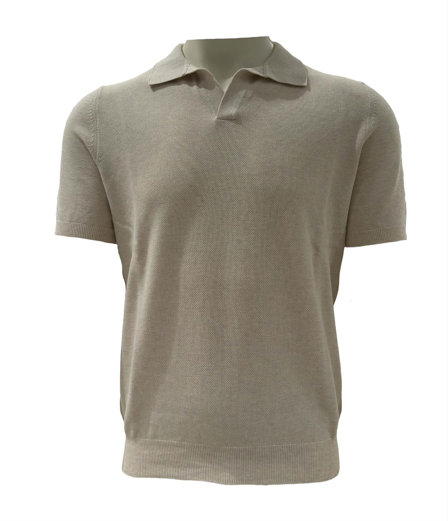 Gran Sasso Tennis M/M T-Shirt Lys-Beige - chrismoa.no