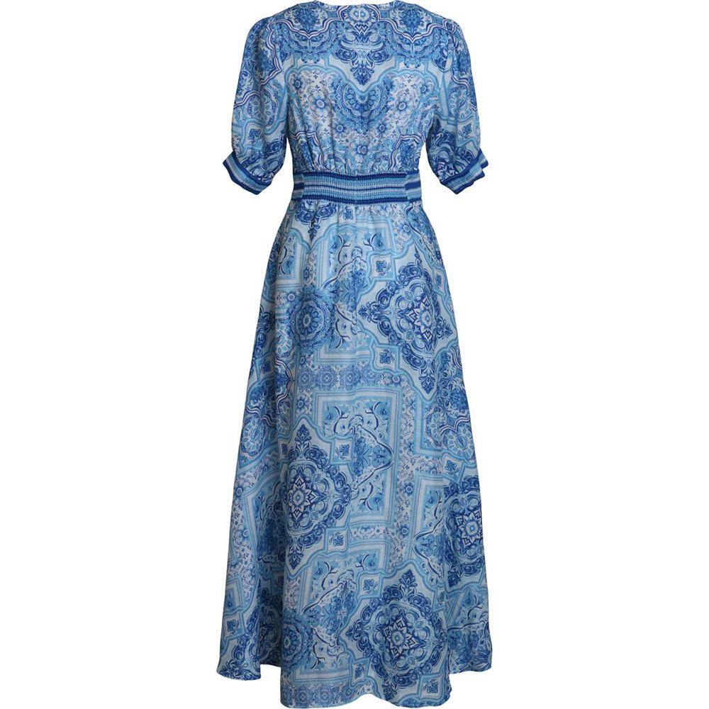 Hale Bob Ginevra Dress Kjole Blå - chrismoa.no