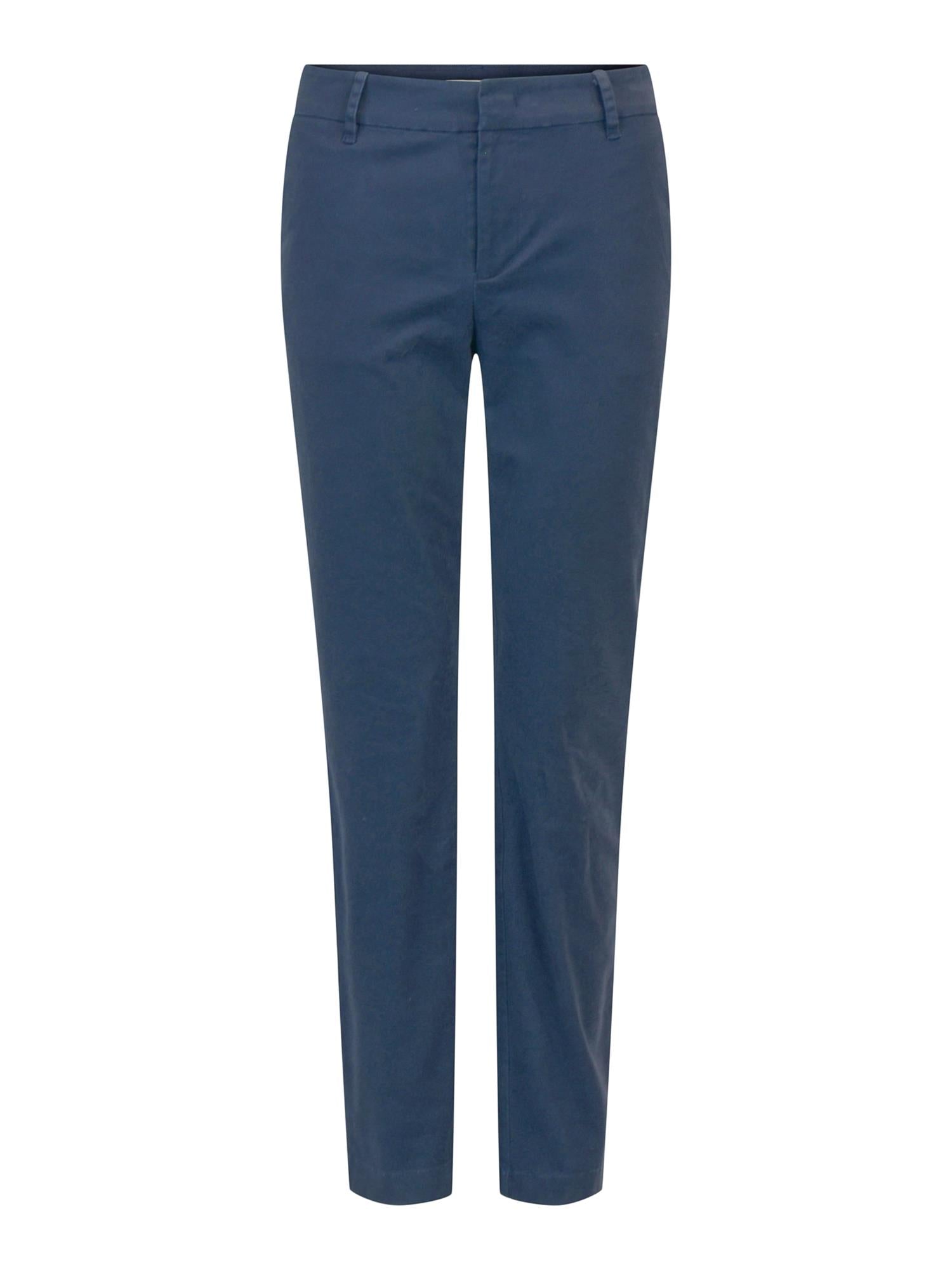 Haust Casual Chinos Cindy bukse i marineblått, myk bomullsstoff med rett passform og lommer, for en avslappet, stilig look.