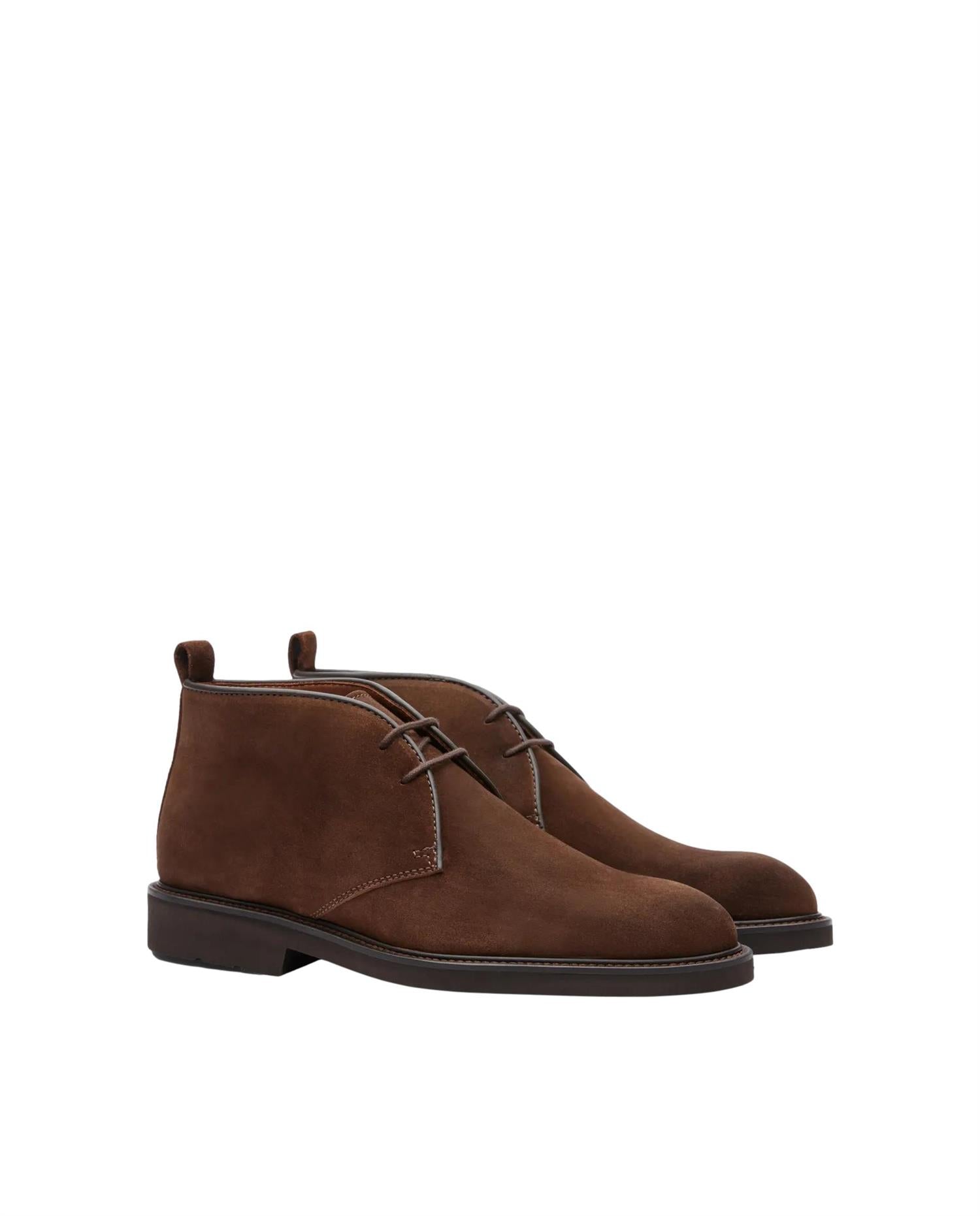 Lottusse Baltimore Brown Suede Calf Ankle Boots Sko Brun - chrismoa.no