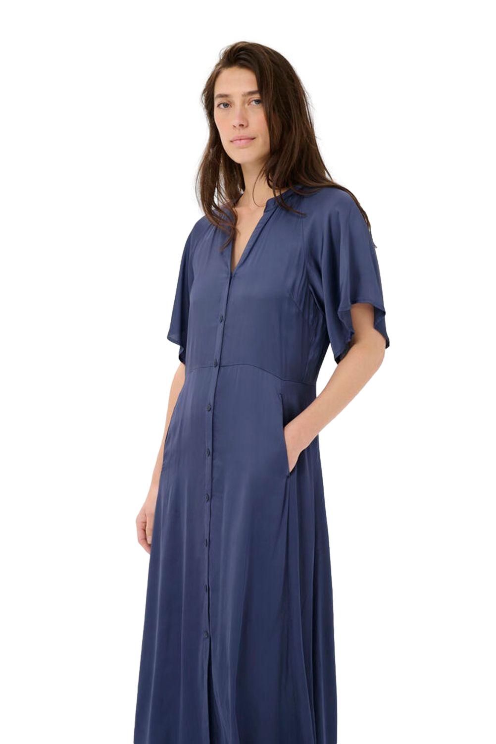 Part Two AlajaPW Dress Kjole Blå - chrismoa.no