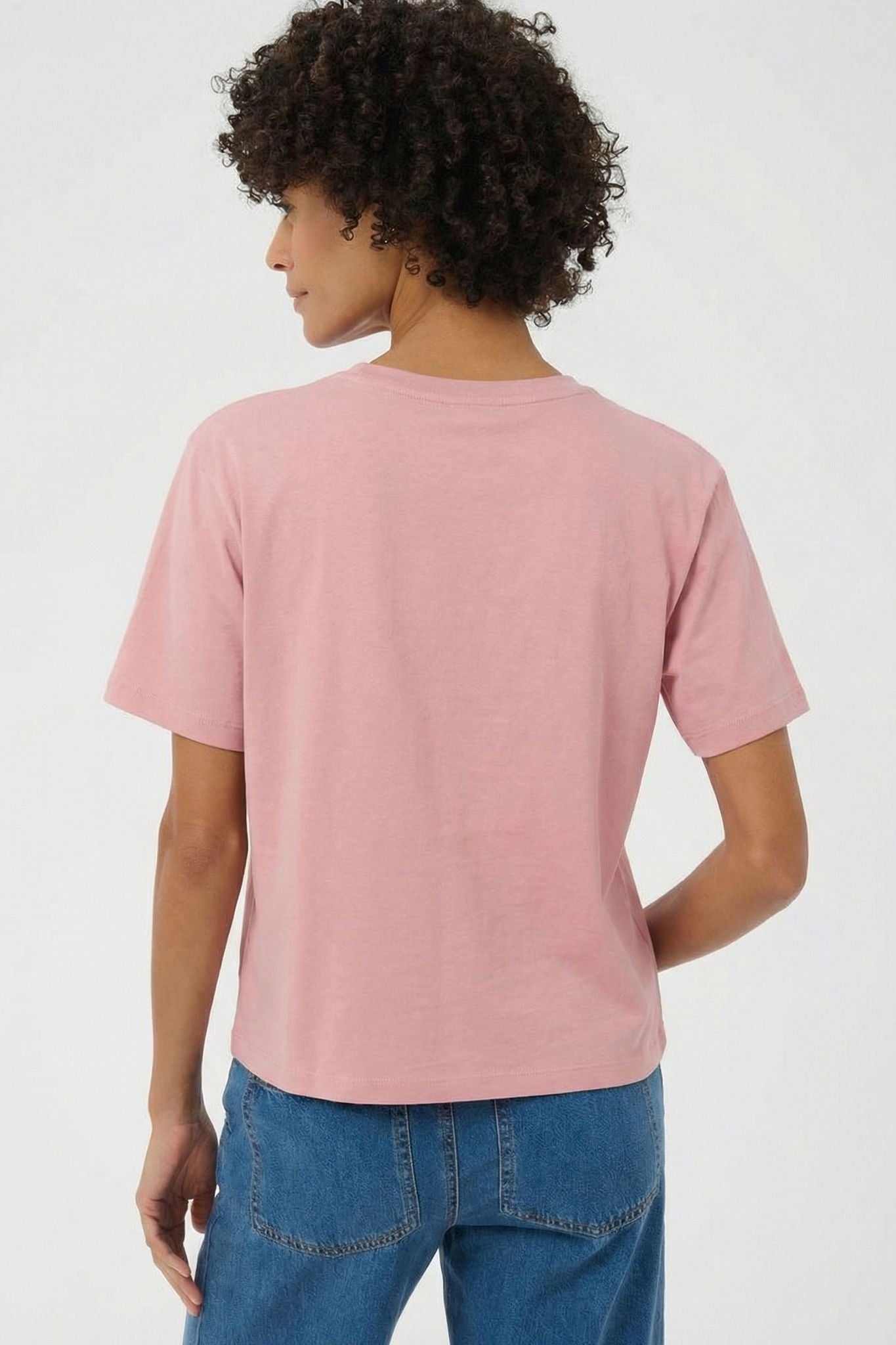 Part Two Annepw Ts T-skjorte i cameo rosa, komfortabel bomullsdesign med mykt stoff og avslappet passform.
