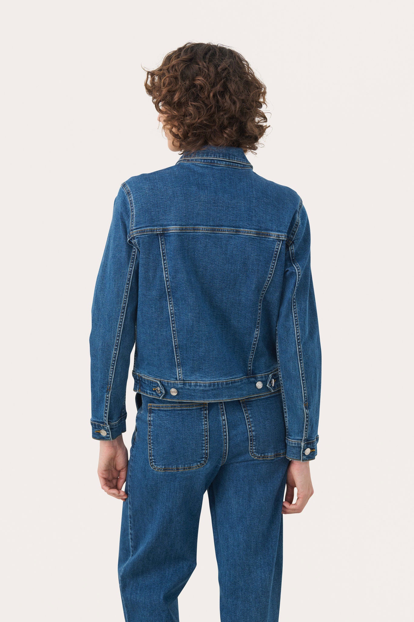Part Two Nicholiapw Ja Jakke Medium Dark Blue Denim - chrismoa.no